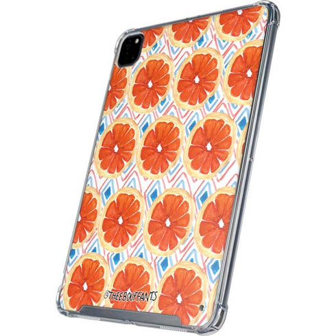 Bouffants and Broken Hearts Citrus Geo iPad Pro 12.9in (2020) Clear Case